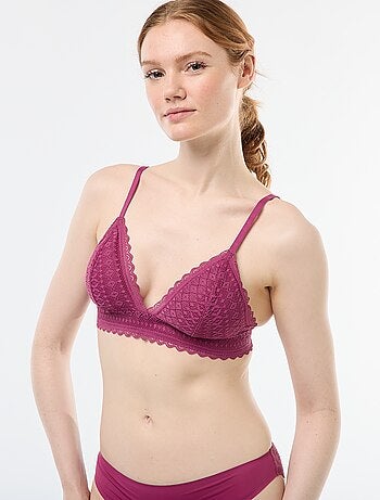 Soutien-gorge triangle en dentelle