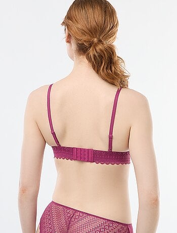 Soutien-gorge triangle en dentelle