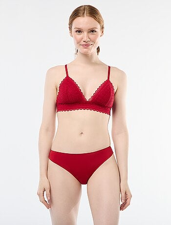 Soutien-gorge triangle en dentelle