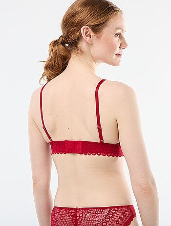 Soutien-gorge triangle en dentelle