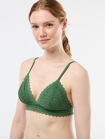 Soutien-gorge triangle en dentelle