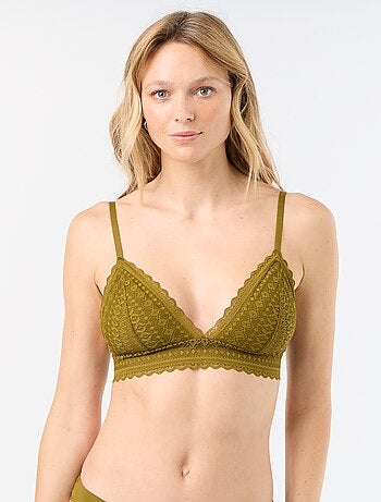 Soutien-gorge triangle en dentelle