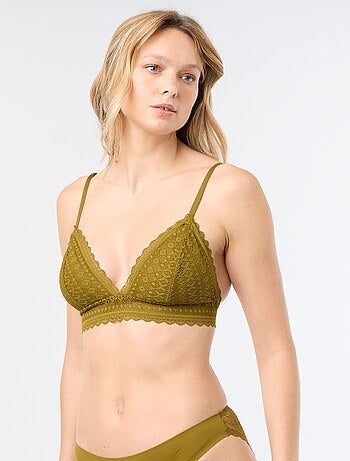Soutien-gorge triangle en dentelle