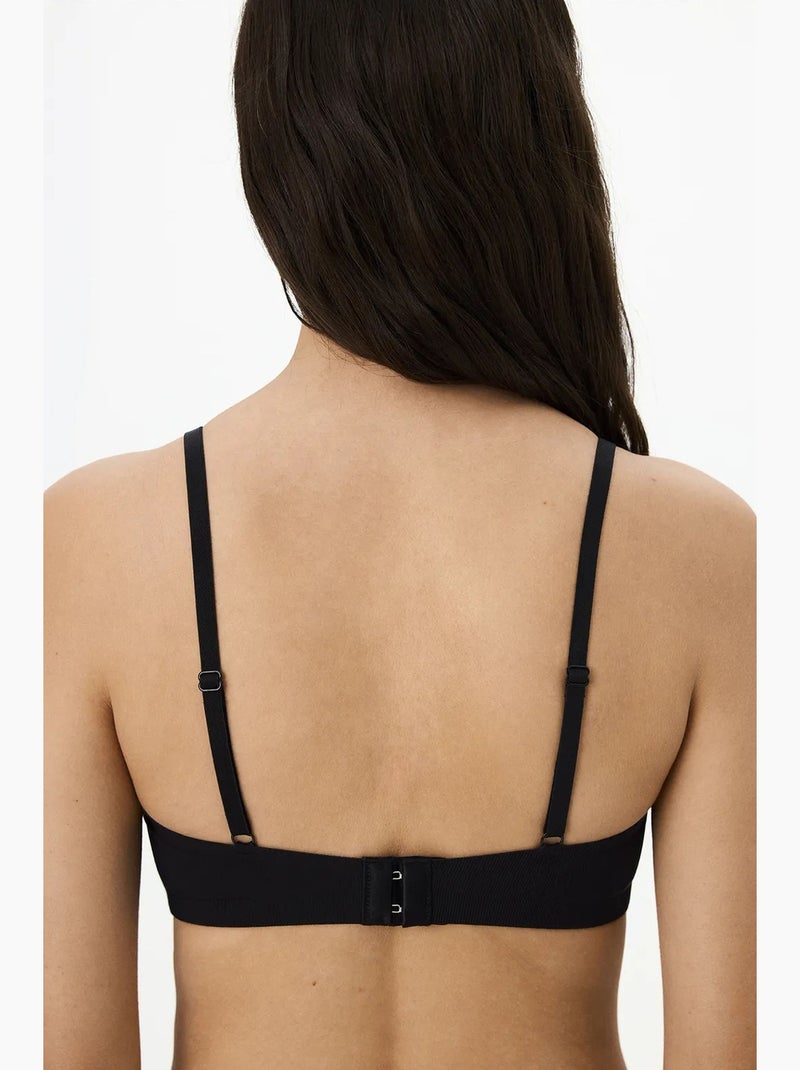 Soutien-gorge triangle fit femme penti Noir - Kiabi