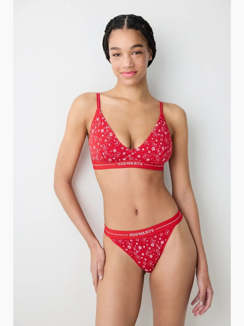 Soutien-gorge triangle harry potter doux penti Rouge - Kiabi