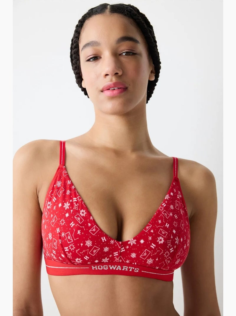 Soutien-gorge triangle harry potter doux penti Rouge - Kiabi