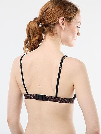 Soutien-gorge triangle imprimé sans armatures