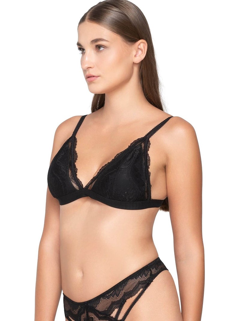 Soutien-gorge triangle jolie Noir - Kiabi