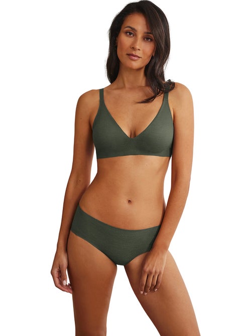 Soutien-gorge triangle préformé plongeant coques amovibles one - Kiabi Soutien-gorge triangle préformé plongeant coques amovibles one - Kiabi