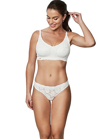 Soutien-gorge triangle préformé sans armatures one and lace mariage