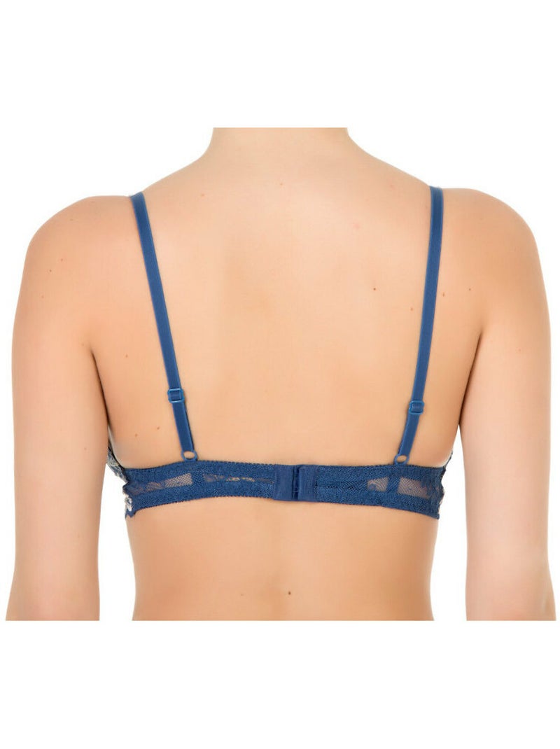 Soutien-gorge triangle sans armatures chiara Bleu marine - Kiabi