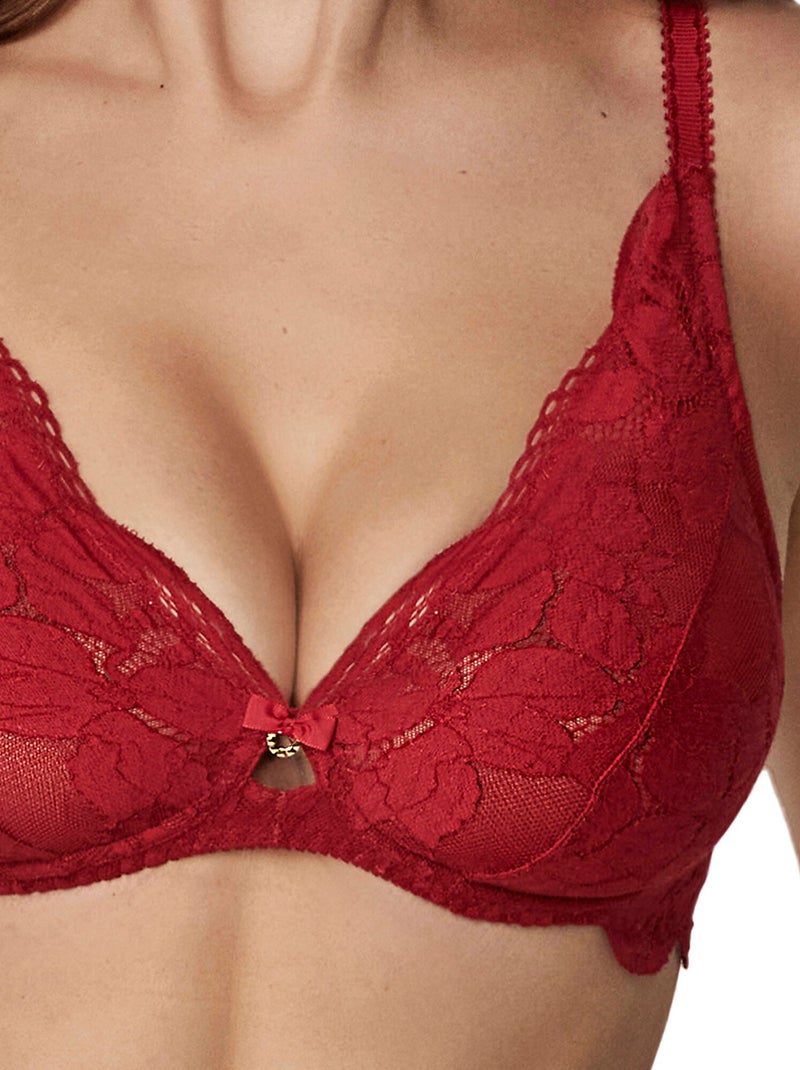 Soutien-gorge triangle sans armatures federica Rouge - Kiabi