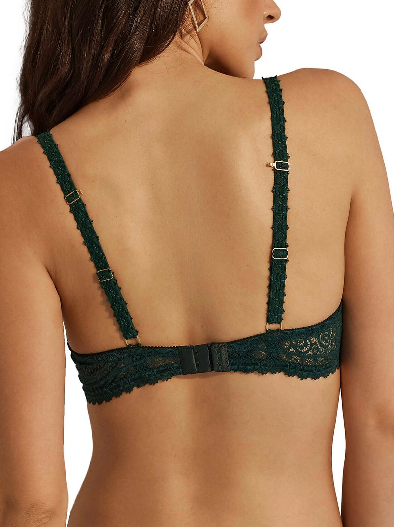 Soutien-gorge triangle semi bralette flavia Vert - Kiabi