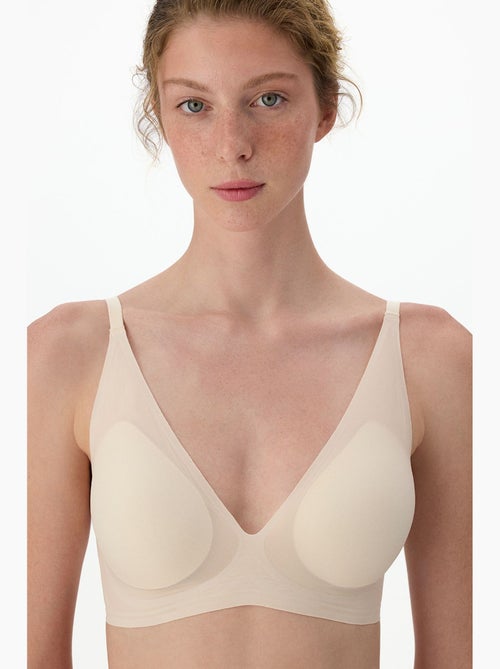 Soutien-gorge zerogram decolette avec coussinets invisibles penti - Kiabi Soutien-gorge zerogram decolette avec coussinets invisibles penti - Kiabi