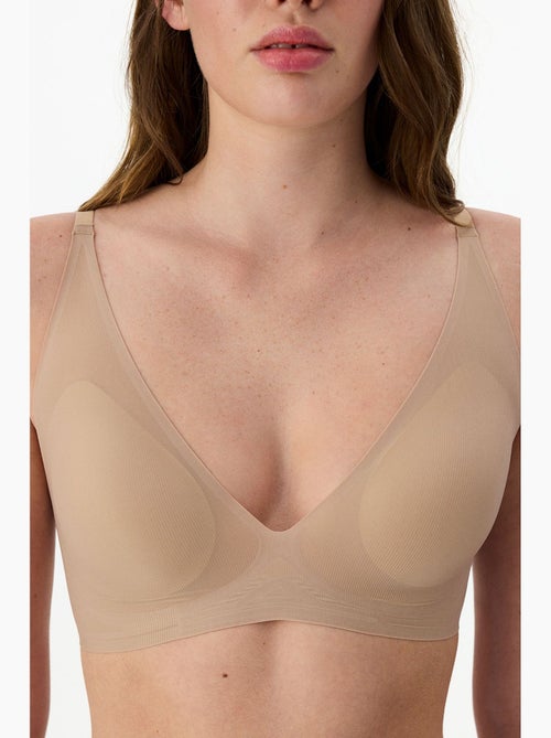 Soutien-gorge zerogram decolette invisible, avec coussinets penti - Kiabi Soutien-gorge zerogram decolette invisible, avec coussinets penti - Kiabi
