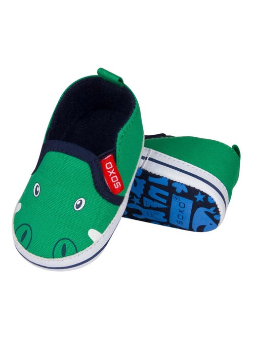 Soxo | chaussons doux pour bébé crocodile - Kiabi Soxo | chaussons doux pour bébé crocodile - Kiabi