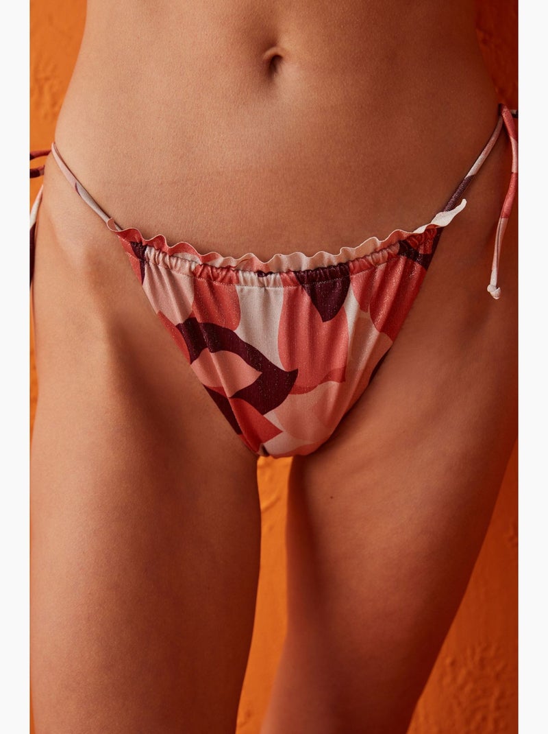 Sparkle super frill bikinibroekje penti Rood/Roze - Kiabi