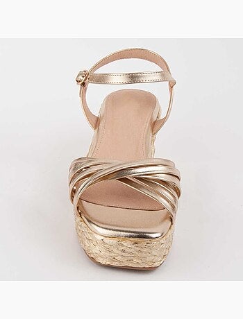 Sparto Sandaal Sleehak Synthetisch Materiaal Montevita