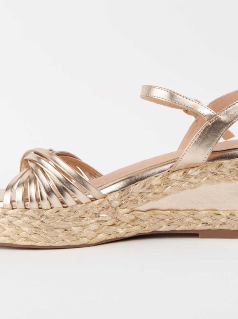 Sparto Sandaal Sleehak Synthetisch Materiaal Montevita Goud/Goudkleurig - Kiabi