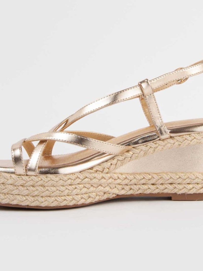 Sparto Sandaal Sleehak Synthetisch Materiaal Montevita Goud/Goudkleurig - Kiabi