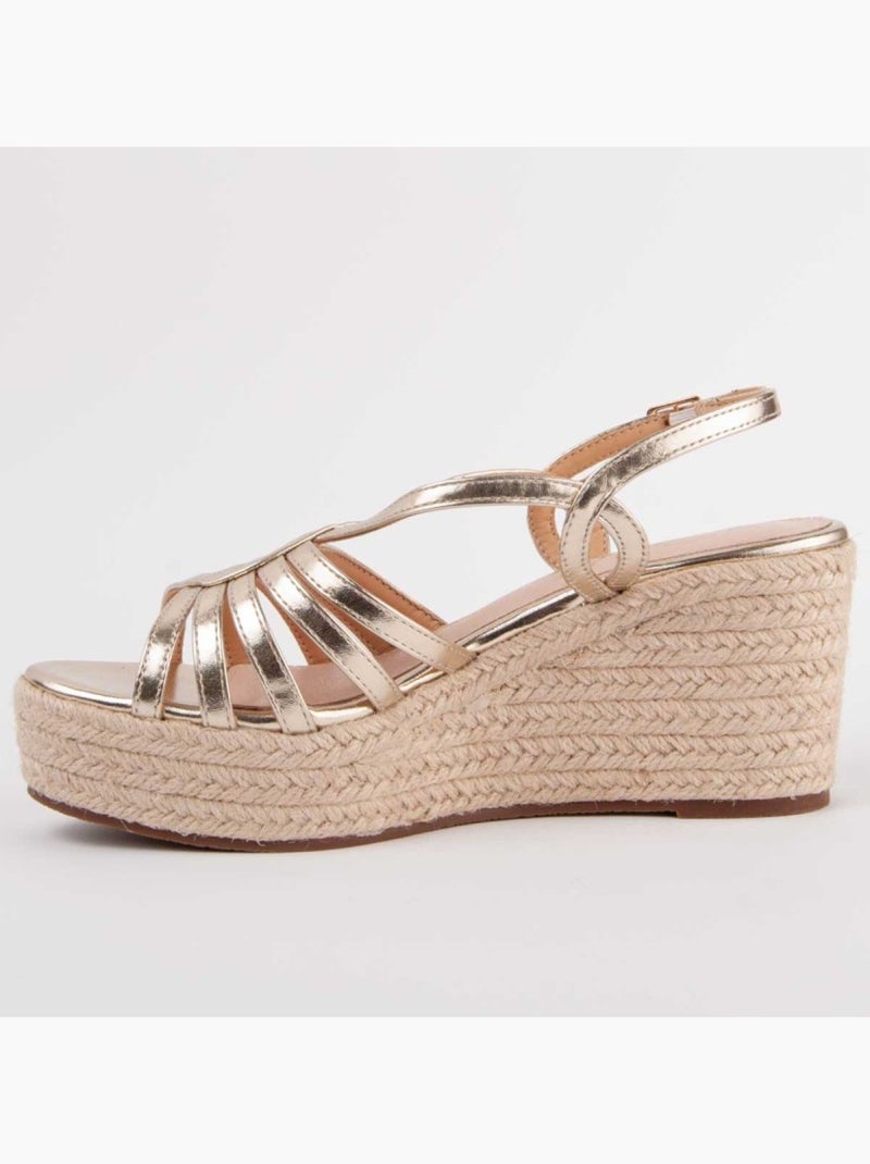 Sparto Sandaal Sleehak Synthetisch Materiaal Montevita Goud/Goudkleurig - Kiabi