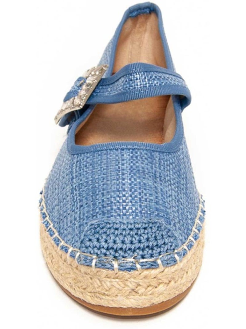 Sparto wedge synthetisch materiaal montevita Blauw - Kiabi