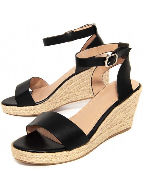 Sparto wedge synthetisch materiaal montevita - Kiabi