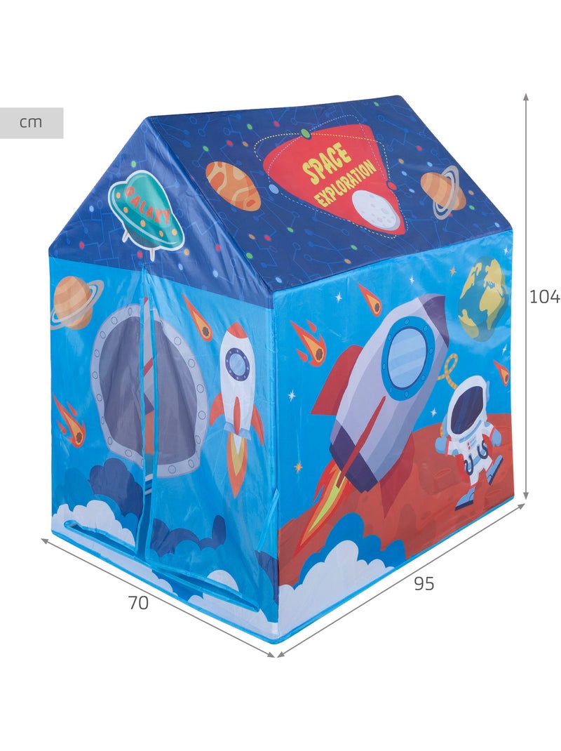 Speelhuisje van stof voor kinderen van fun area 95x70x104 cm voor binnen met deur N.v.t. - Kiabi