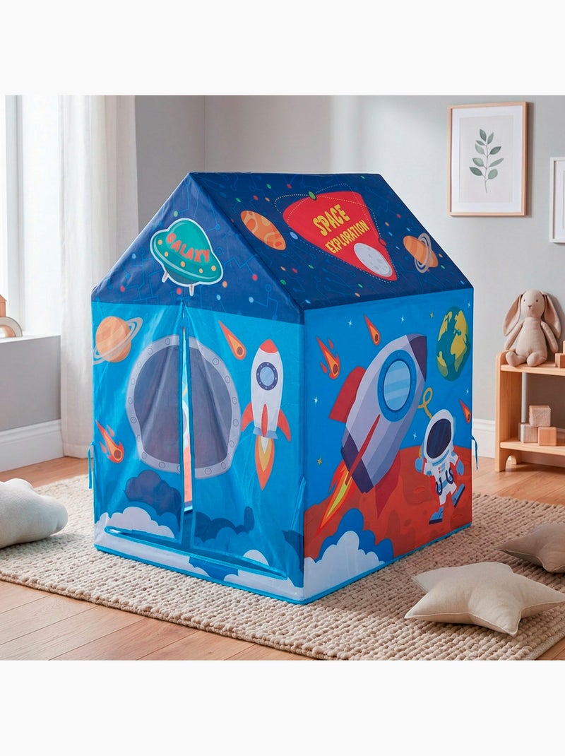 Speelhuisje van stof voor kinderen van fun area 95x70x104 cm voor binnen met deur N.v.t. - Kiabi