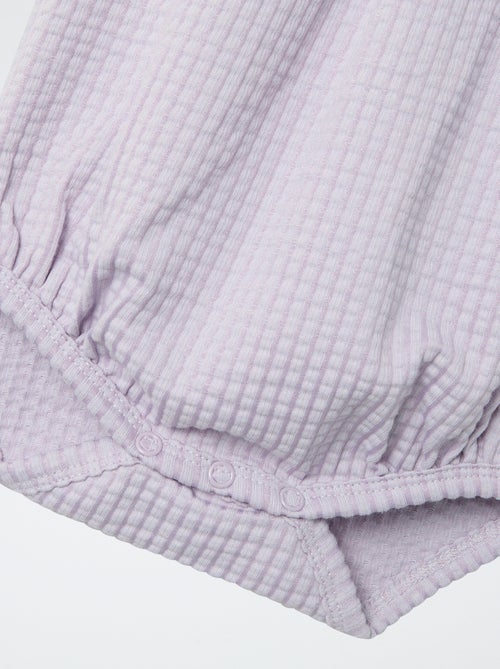 Speelpakje met wafeltextuur 'Guppy' - Kiabi