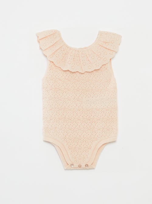 Speelpakje van tricot met kraagje - Kiabi