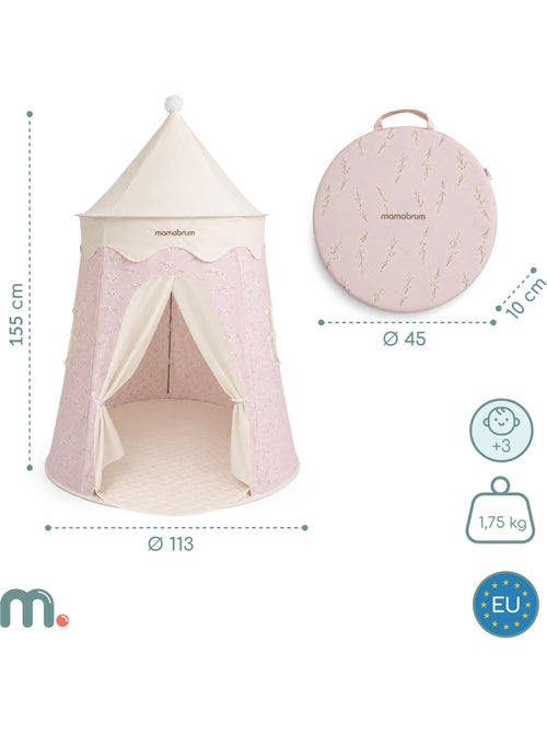 Speeltent tipi kasteel voor kinderen 113x155 cm mamabrum - Kiabi