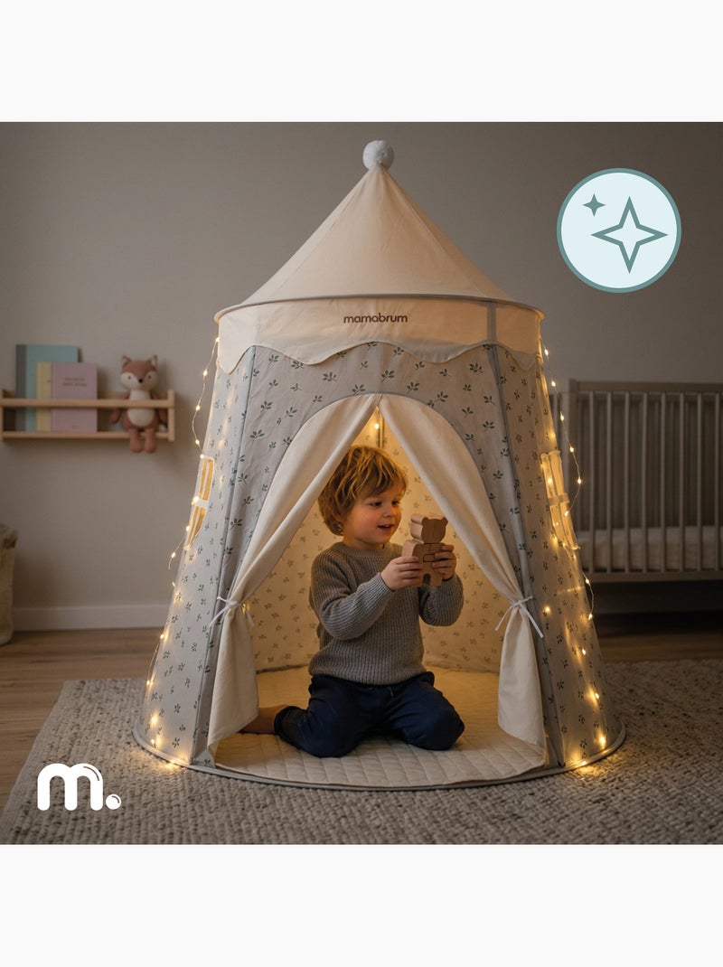 Speeltent tipi kasteel voor kinderen met led mamabrum N.v.t. - Kiabi