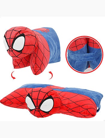 Spider-man 2-in-1 zacht en fluweelachtig pluche kussen