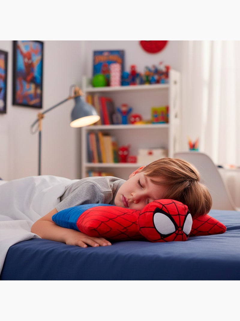 Spider-man 2-in-1 zacht en fluweelachtig pluche kussen Rood - Kiabi