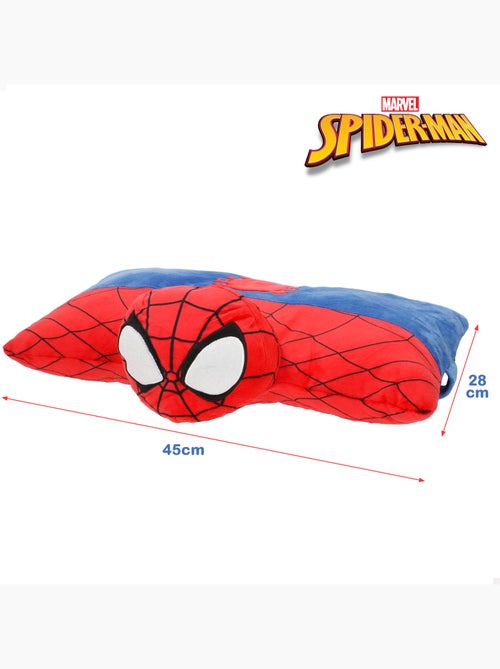 Spider-man coussin en peluche 2-en-1 doux et velouté - Kiabi
