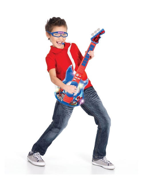 Spider-man electronic lighting gitaar met microfoon in glasses shape - Kiabi Spider-man electronic lighting gitaar met microfoon in glasses shape - Kiabi
