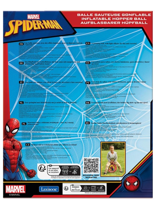 Spider-man elektronische opblaasbare skippybal 18' / 45cm - Kiabi Spider-man elektronische opblaasbare skippybal 18' / 45cm - Kiabi