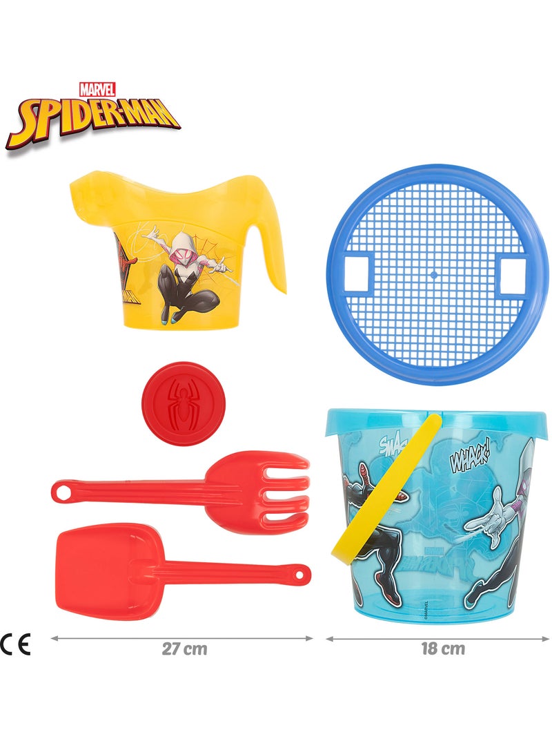 Spider-man ensemble seau de plage avec accessoires serviette et sac N/A - Kiabi