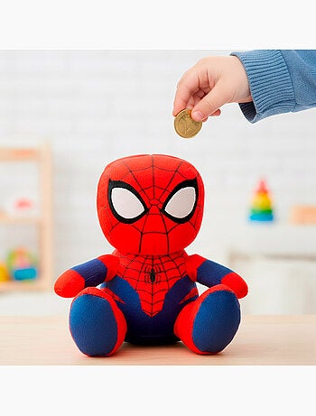 Spider-man pluche spaarpot voor kinderen, 20 cm