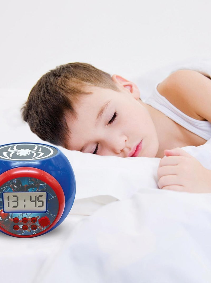 Spider man projector wekker met timer Blauw - Kiabi