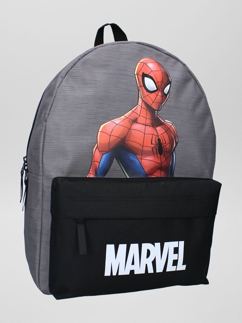 Marvel Spider-Man 3D Backpack For Kids – Polyester, Adjustable Padded Straps (32x26x10 Cm)
