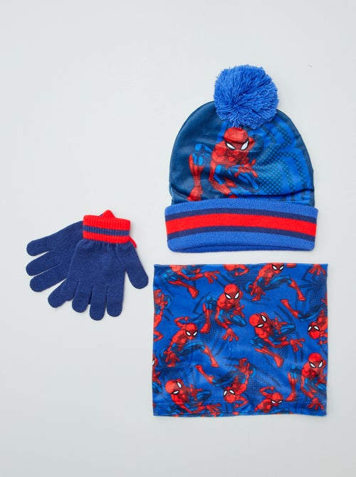 'Spider-Man'-setje - Muts + handschoenen + colsjaal - 3-delig - Kiabi