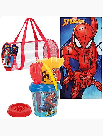 Spider-man strandemmerset met handdoek en tas.