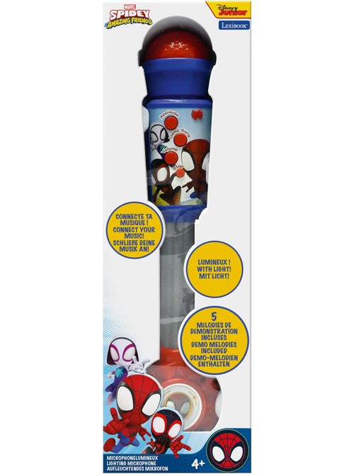 Spider-man verlichtingsmicrofoon met luidspreker (aux-in), melodieën en geluidseffecten - Kiabi Spider-man verlichtingsmicrofoon met luidspreker (aux-in), melodieën en geluidseffecten - Kiabi