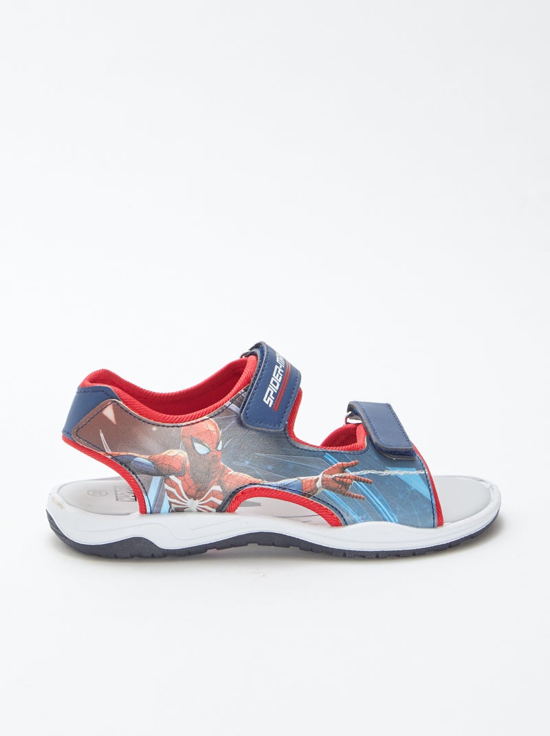 'Spider-Man'/'Marvel'-sandalen met klittenband BLAUW - Kiabi