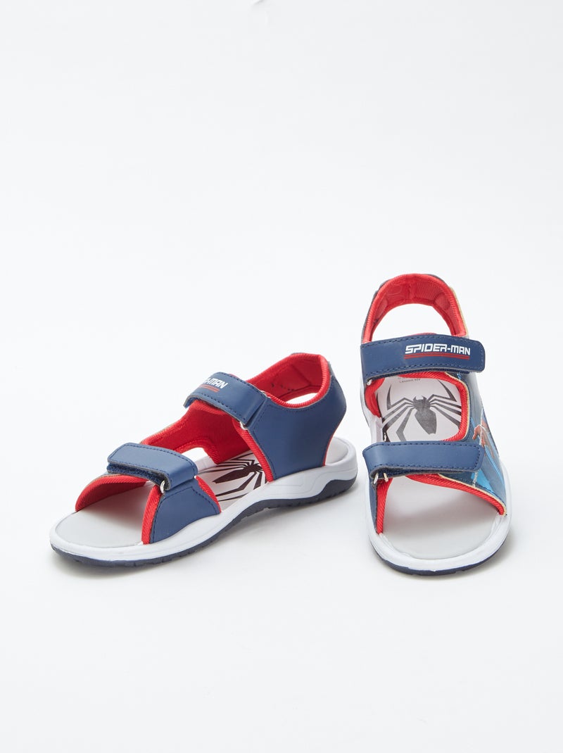 'Spider-Man'/'Marvel'-sandalen met klittenband BLAUW - Kiabi
