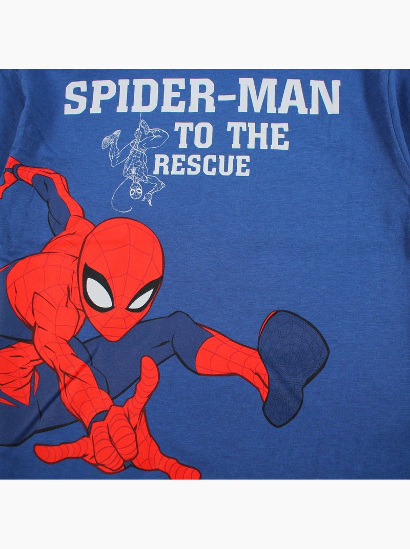 Spiderman - T-shirt korte mouwen  jongen Marineblauw - Kiabi