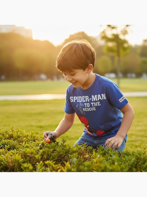 Spiderman - T-shirt manches courtes garçon avec personnage - Kiabi