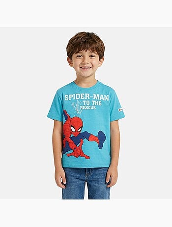 Spiderman - t-shirt manches courtes garçon avec personnage
